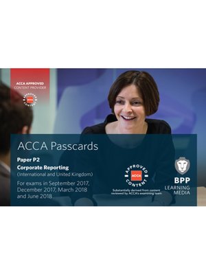 cover image of ACCA P2 Corporate Reporting (International): Passcards